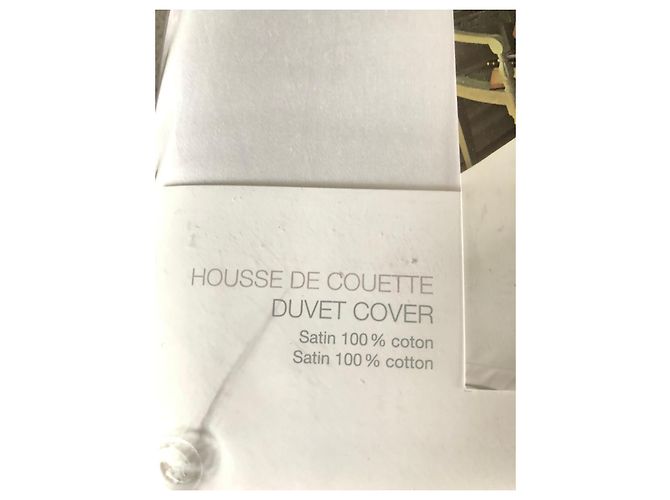 Autre Marque Parure de lit Descamps Coton Satin Blanc - vue 4