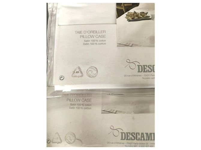 Autre Marque Parure de lit Descamps Coton Satin Blanc - vue 5