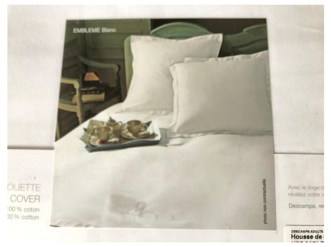 Autre Marque Parure de lit Descamps Coton Satin Blanc - vue 6