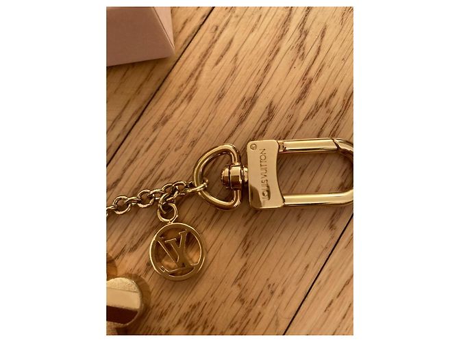 Louis Vuitton Charm per borsa a catena Fiore di Monogramma Rosa Beige D'oro Marrone chiaro - vista 2