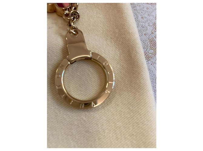 Louis Vuitton Charm per borsa a catena Fiore di Monogramma Rosa Beige D'oro Marrone chiaro - vista 3