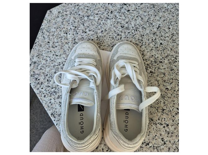 Sneakers Ghoud Bianche e Argentate Bianco - vista 2