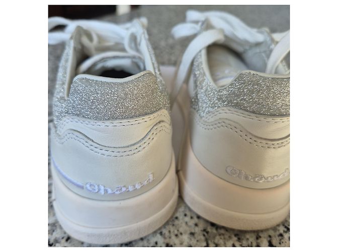 Sneakers Ghoud Bianche e Argentate Bianco - vista 3