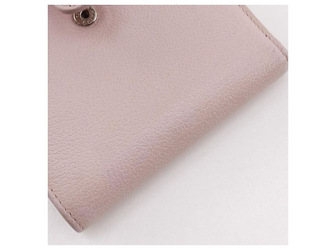 Cartera bi-fold Camelia de Chanel en cuero rosa - vista 11