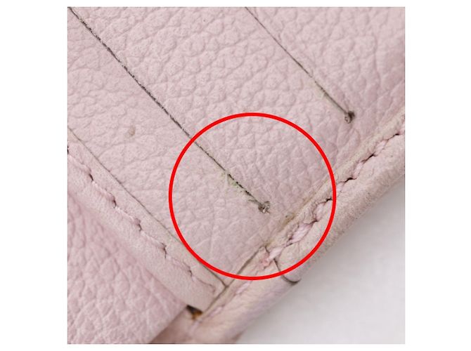 Cartera bi-fold Camelia de Chanel en cuero rosa - vista 9