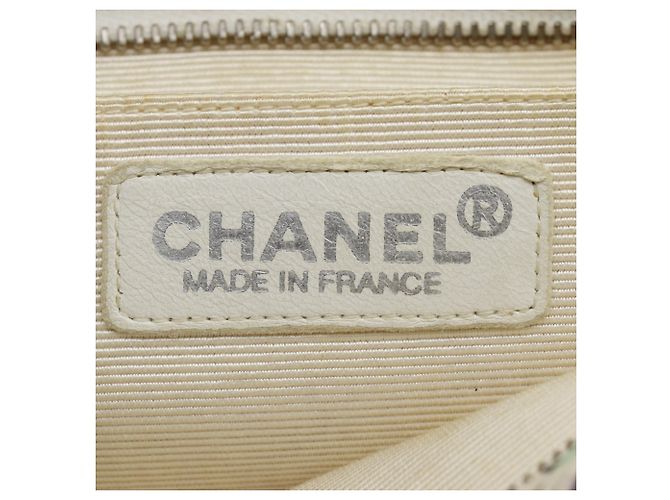 Borsa tote con stampa Camelia Chanel Bianco Crudo - vista 14