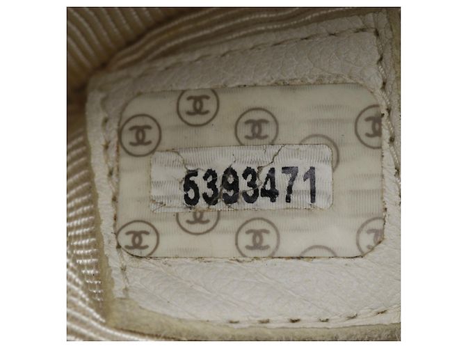 Borsa tote con stampa Camelia Chanel Bianco Crudo - vista 16
