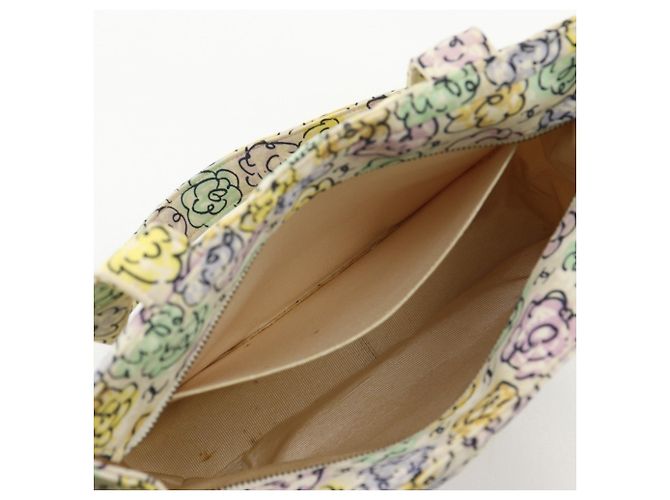 Borsa tote con stampa Camelia Chanel Bianco Crudo - vista 7