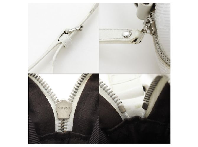 Borsa a Spalla Gucci GG Stampata Bianco - vista 14