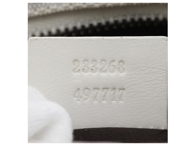 Borsa a Spalla Gucci GG Stampata Bianco - vista 15