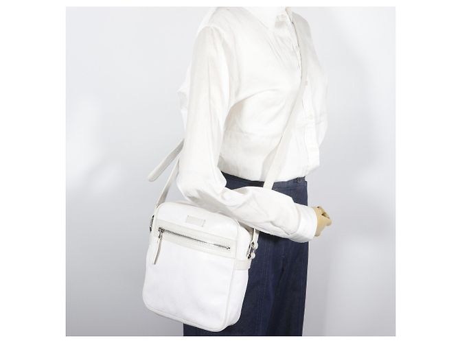 Borsa a Spalla Gucci GG Stampata Bianco - vista 16