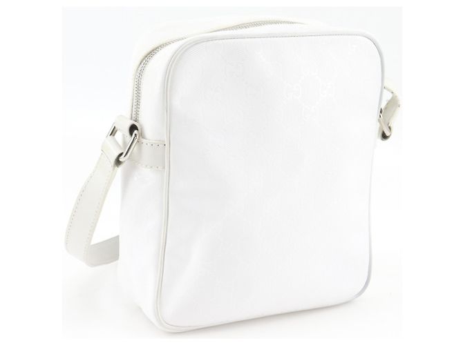 Borsa a Spalla Gucci GG Stampata Bianco - vista 3