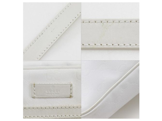 Borsa a Spalla Gucci GG Stampata Bianco - vista 8