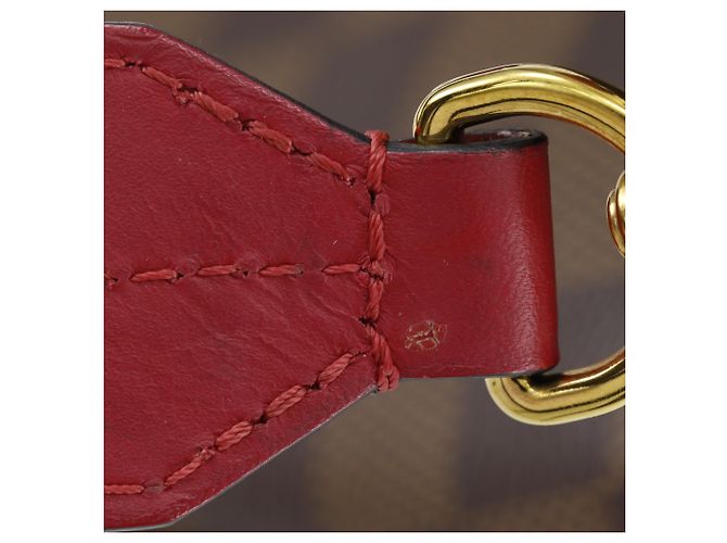 Borsa a Spalla Bobourg Louis Vuitton Marrone Rosso - vista 12