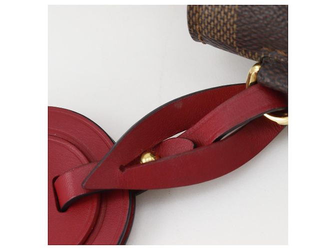 Borsa a Spalla Bobourg Louis Vuitton Marrone Rosso - vista 16