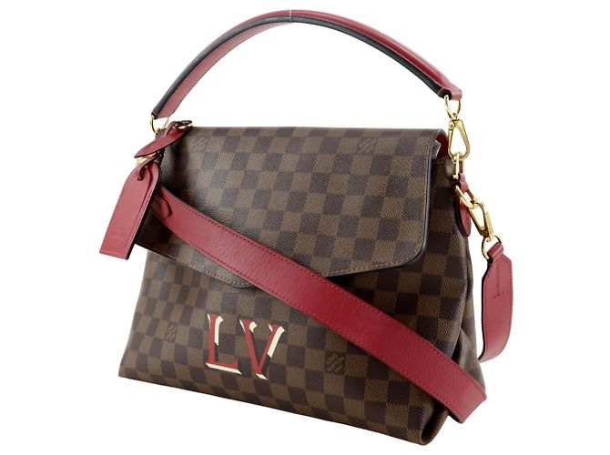 Borsa a Spalla Bobourg Louis Vuitton Marrone Rosso - vista 2