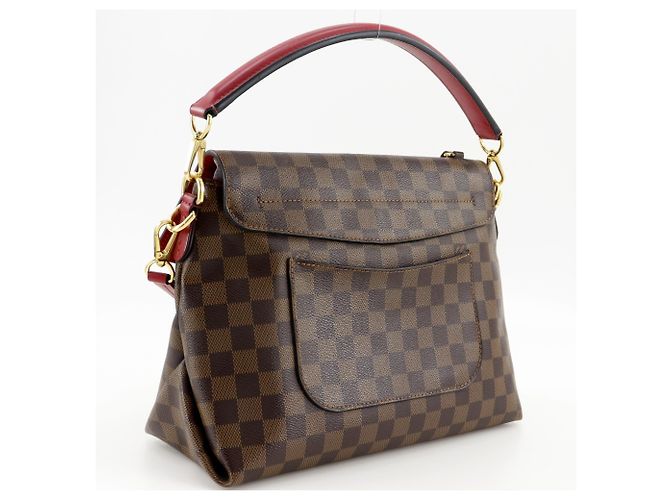 Borsa a Spalla Bobourg Louis Vuitton Marrone Rosso - vista 3