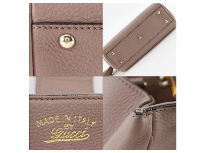 Borsa mini shopper Gucci Bamboo Rosa - vista 11