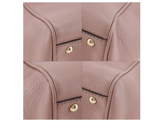 Borsa mini shopper Gucci Bamboo Rosa - vista 4