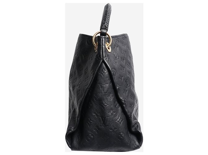 Louis Vuitton Borsa hobo Artsy in Monogram Empreinte nera 2012 Blu navy - vista 2