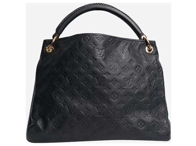 Louis Vuitton Borsa hobo Artsy in Monogram Empreinte nera 2012 Blu navy - vista 3
