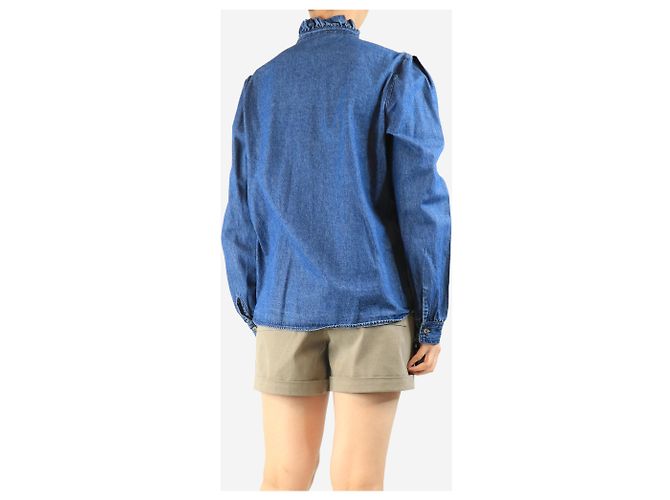 Autre Marque Blaue Jeanshemd - Größe L - Ansicht 2