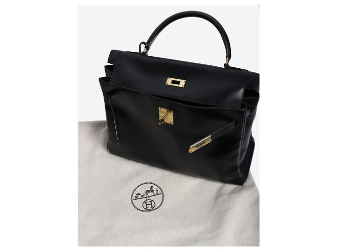 Hermès Borsa Kelly 28 vintage nera Nero - vista 11