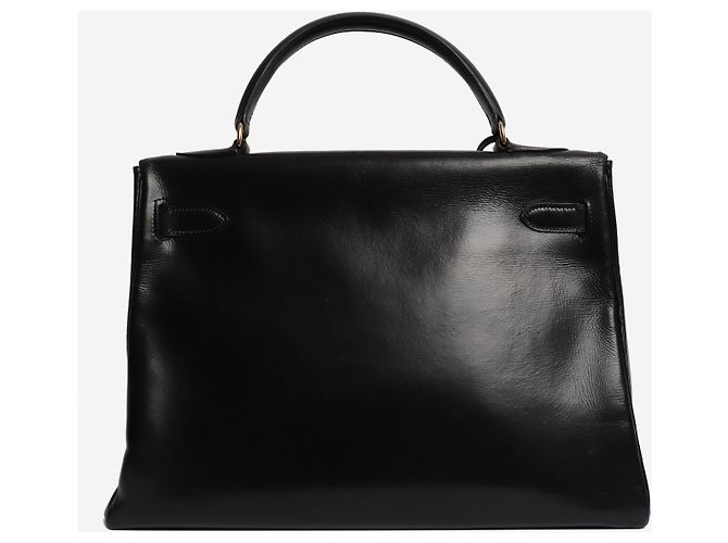 Hermès Borsa Kelly 28 vintage nera Nero - vista 2