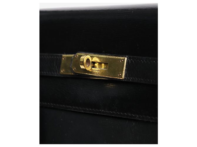 Hermès Borsa Kelly 28 vintage nera Nero - vista 4