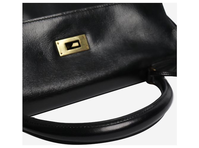 Hermès Borsa Kelly 28 vintage nera Nero - vista 5