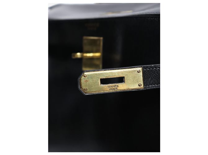 Hermès Borsa Kelly 28 vintage nera Nero - vista 6