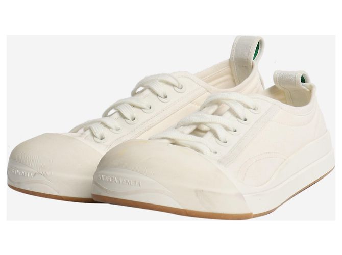 Bottega Veneta Weiße Leinenschuhe - Größe EU 39 - Ansicht 2