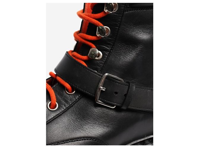 Hermès Schwarze Leder-Wanderschuhe - Größe EU 38 - Ansicht 4