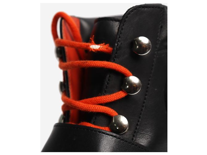 Hermès Schwarze Leder-Wanderschuhe - Größe EU 38 - Ansicht 6
