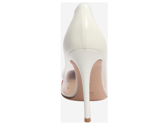 Gianvito Rossi Rote PVC-Absätze - Größe EU 37,5 (UK 4,5) - Ansicht 3
