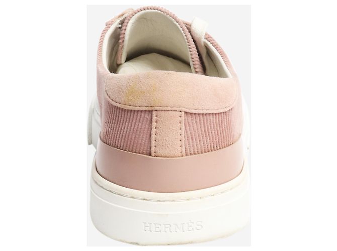 Hermès Rosa Corduroy Sneaker - Größe EU 38.5 (UK 5.5) Pink - Ansicht 3