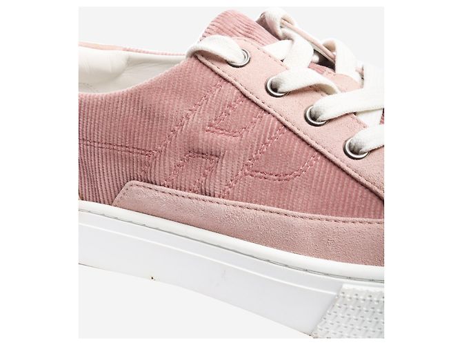 Hermès Rosa Corduroy Sneaker - Größe EU 38.5 (UK 5.5) Pink - Ansicht 4