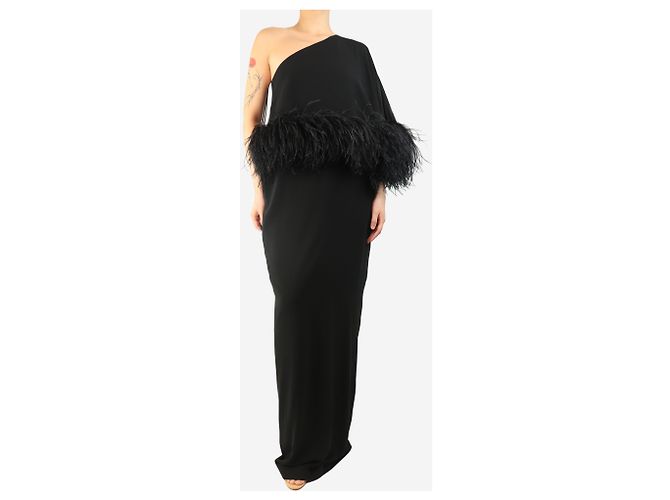 Autre Marque Schwarzes Erlen-Ein-Schulter-Kleid - Größe UK 10 - Ansicht 3