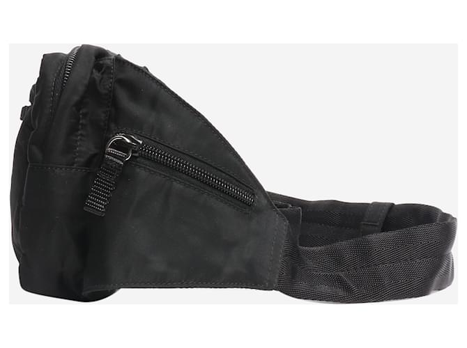 Prada Borsa a tracolla in nylon nero - vista 2