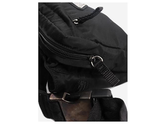 Prada Borsa a tracolla in nylon nero - vista 4