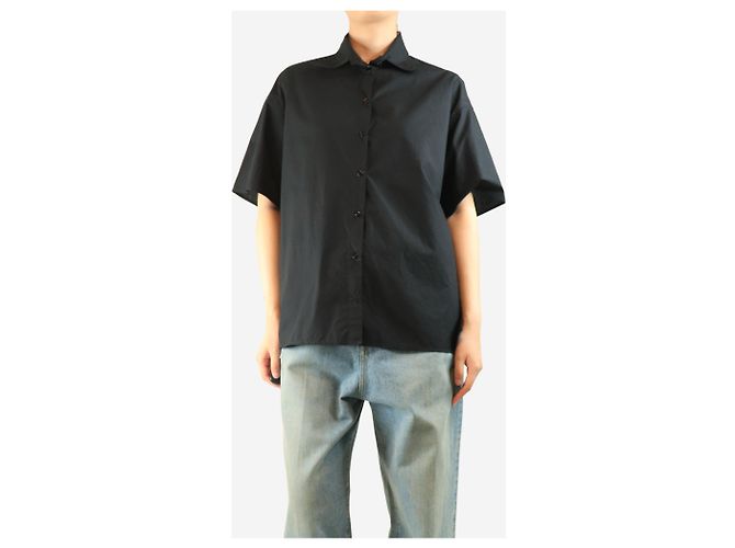 G. Kero Camisa de algodón negra - talla UK 10 Negro - vista 3