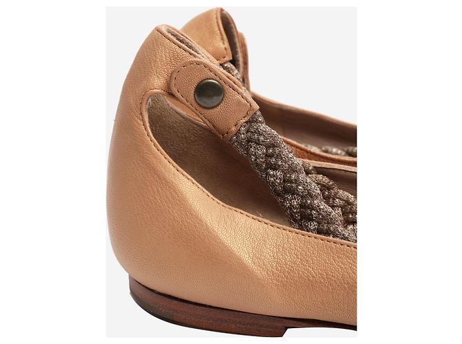 Chloé Goldene Ballerinas - Größe EU 40 - Ansicht 4