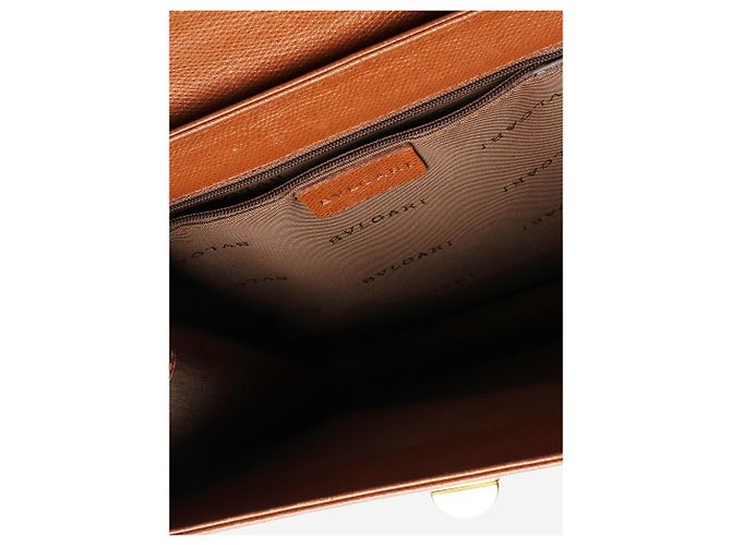 Bulgari Braune Vintage-Schultertasche - Ansicht 8