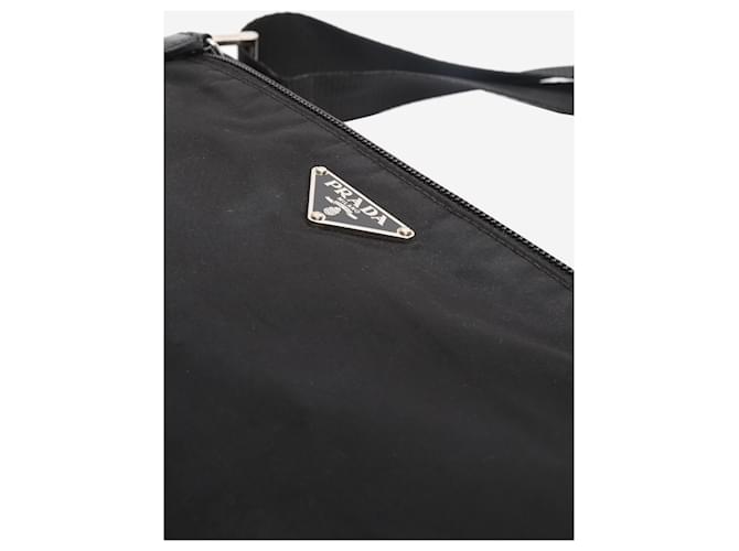 Prada Borsa a tracolla in nylon nero - vista 4