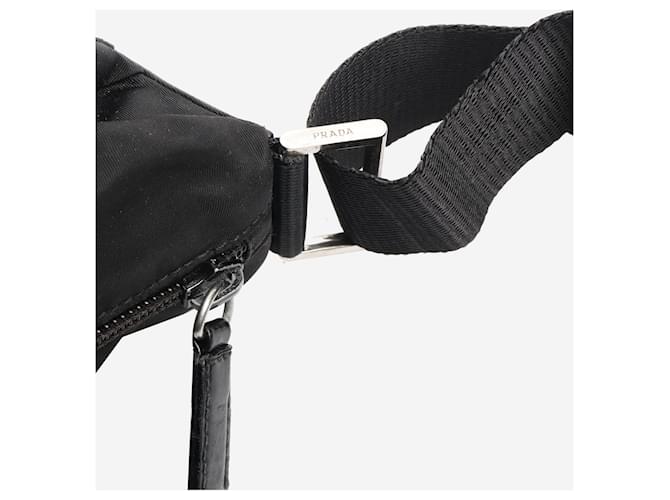 Prada Borsa a tracolla in nylon nero - vista 7