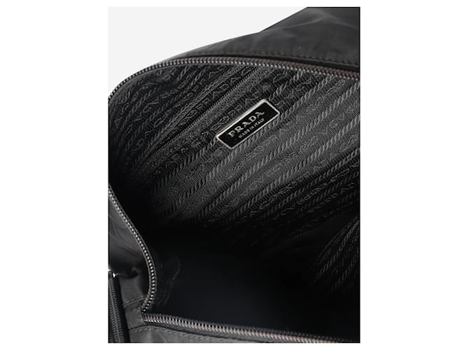 Prada Borsa a tracolla in nylon nero - vista 8