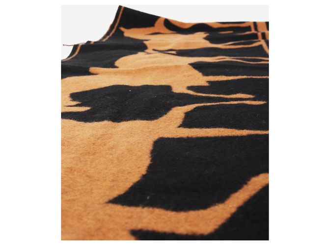 Hermès Sciarpa in cashmere Brown Horses Marrone - vista 3
