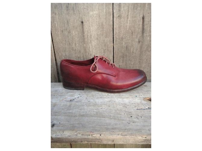 Derby Sartore in pelle rossa Rosso - vista 10