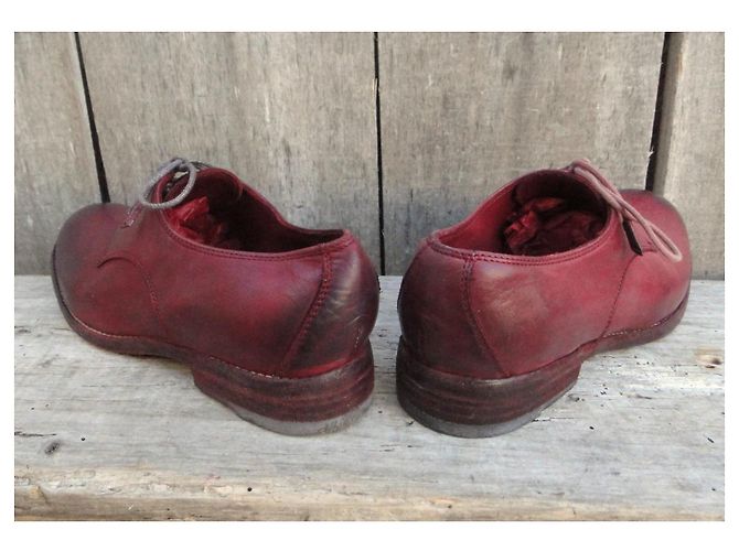 Derby Sartore in pelle rossa Rosso - vista 6