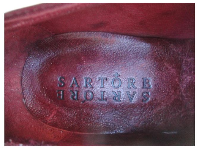 Derby Sartore in pelle rossa Rosso - vista 7